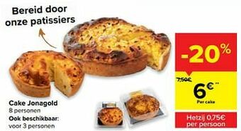 Carrefour Market Cake jonagold aanbieding