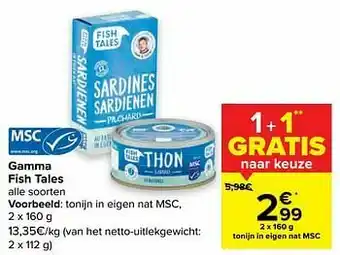 Carrefour Market Tonijn in eigen nat msc aanbieding