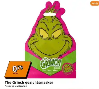 Action The grinch gezichtsmasker aanbieding