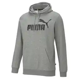 Decathlon Essentials hoodie met groot logo voor heren PUMA Medium Gray Heather aanbieding