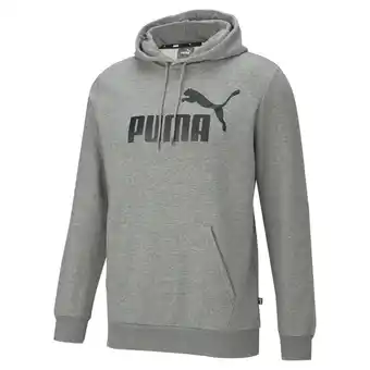 Decathlon Essentials hoodie met groot logo voor heren PUMA Medium Gray Heather aanbieding