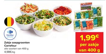 Carrefour Zakje soepgroenten 400g aanbieding
