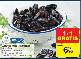 Carrefour Zeeuwse mosselen Imperial aanbieding