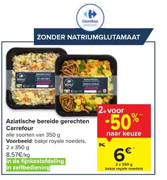 Carrefour Aziatische bereide gerechten 2 x 350g aanbieding