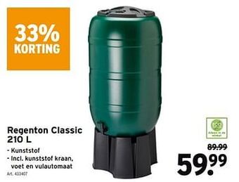 GAMMA Regenton classic 210L aanbieding