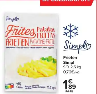 Carrefour Frieten Simpl aanbieding