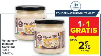 Carrefour Vol-au-vent in bokaal 400g aanbieding