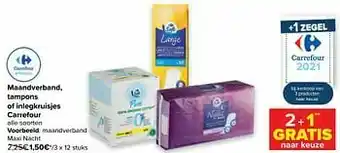 Carrefour Market Maandverband maxi nacht aanbieding