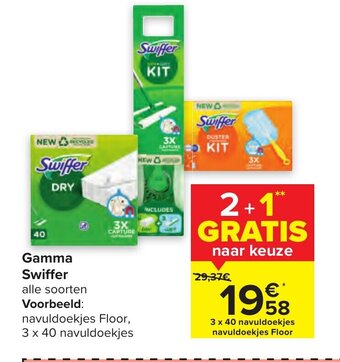 Carrefour Gamma Swiffer aanbieding