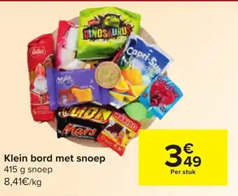 Carrefour Klein bord met snoep 415g aanbieding