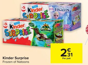 Carrefour Kinder Surprise aanbieding