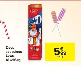 Carrefour Doos speculoos Lotus 360g aanbieding