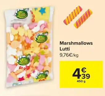 Carrefour Marshmallows Lutti 450g aanbieding