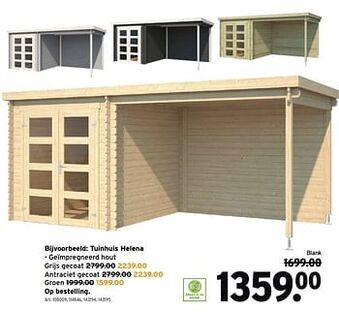 GAMMA Tuinhuis helena aanbieding