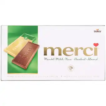 Merci chocoladereep Amandel & Hazelnoot