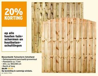 GAMMA Tuinscherm schotland aanbieding