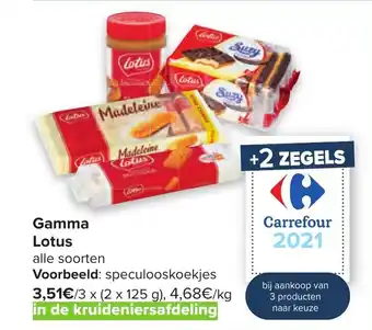 Carrefour Gamma Lotus aanbieding