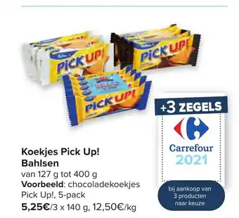 Carrefour Koekjes Pick Up! Bahisen 127g aanbieding