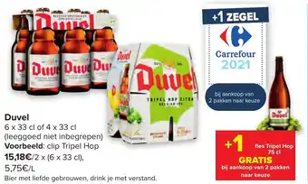 Carrefour Duvel aanbieding