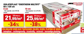 Hubo Isolatieplaat "Enertherm Multifit" 60x120cm aanbieding