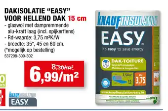 Hubo Dakisolatie "Easy" voor Hellend Dak 15cm aanbieding