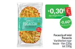 Intermarché Focaccia of mini focaccia aanbieding