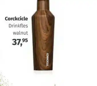 Corckcicle Drinkfles Walnut