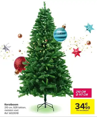Carrefour Kerstboom 210cm aanbieding