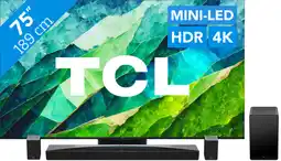 Coolblue TCL QD Mini-Led 75C81B (2024) + soundbar aanbieding