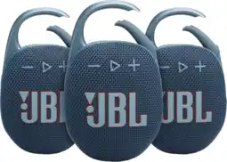 Coolblue JBL Clip 5 Bleu Lot de 3 aanbieding