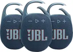 Coolblue JBL Clip 5 Bleu Lot de 3 aanbieding