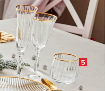 Carrefour Set van 4 waterglazen aanbieding