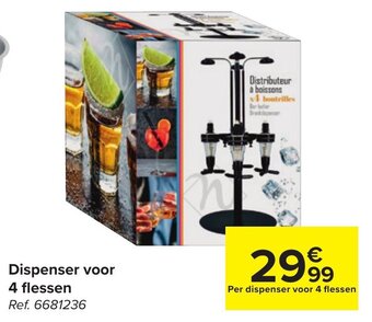 Carrefour Dispenser voor 4 flessen aanbieding