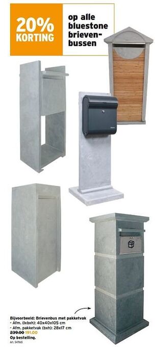 GAMMA Brievenbus met pakketvak aanbieding