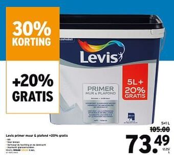 GAMMA Levis primer muur en plafond aanbieding
