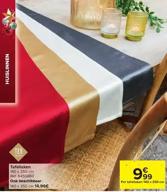 Carrefour Tafellaken 140 x 250cm aanbieding