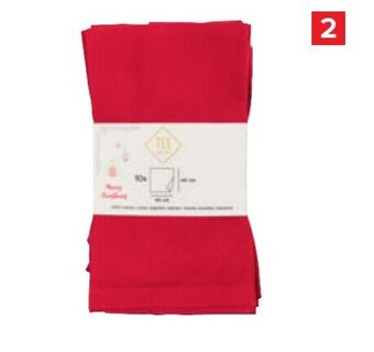 Carrefour Set van 10 servetten aanbieding