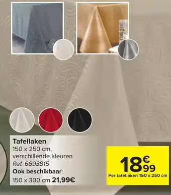 Carrefour Tafellaken 150 x 250cm aanbieding