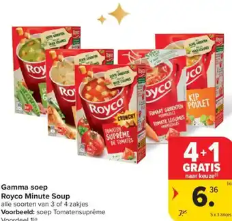 Carrefour Market Gamma soep Royco Minute Soup aanbieding