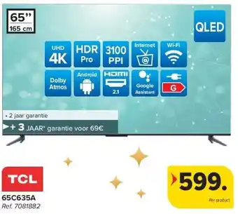 Carrefour TCL 65C635A aanbieding