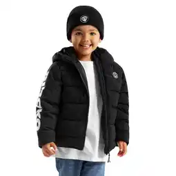 Decathlon Kinderen Lifestyle Waterbestendig puffer jack jongens Trend SIROKO Zwart aanbieding