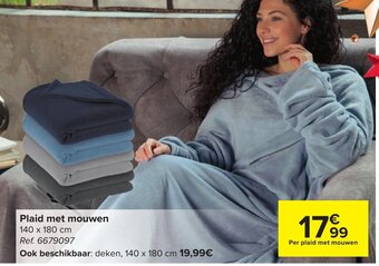 Carrefour Plaid met mouwen aanbieding