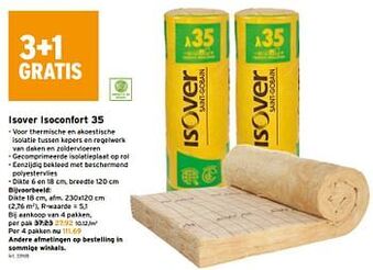 GAMMA Isover isoconfort 35 aanbieding