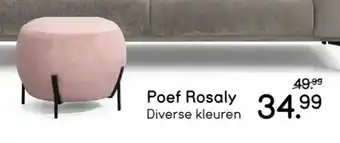 Leen Bakker Poef Rosaly aanbieding