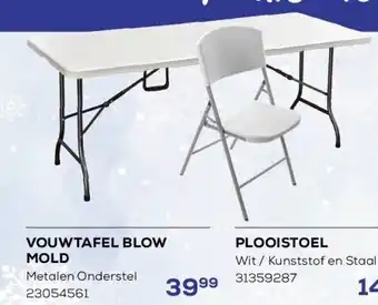 Supra Bazar VOUWTAFEL BLOW MOLD aanbieding