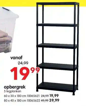 Yess opbergrek aanbieding