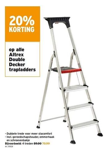 GAMMA Altrex double decker trapladders aanbieding