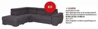 Weba Ilaria hoeksalon in stof aanbieding