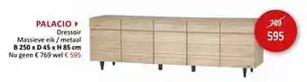 Weba Palacio dressoir B 250x D45 x H 85cm aanbieding