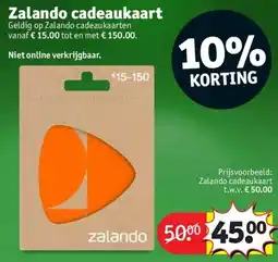 Kruidvat Zalando cadeaukaart aanbieding